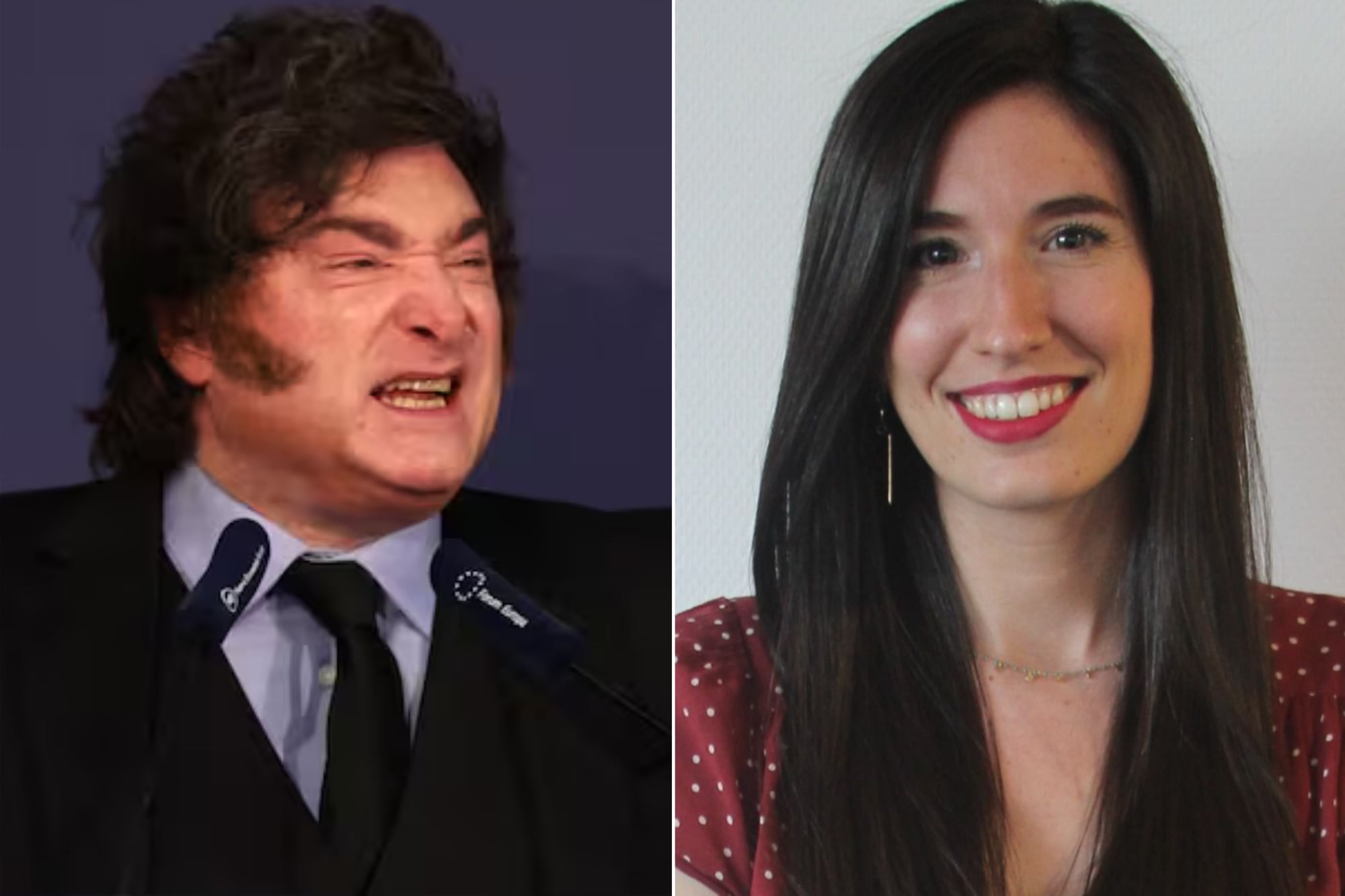 Milei y Julia Molina