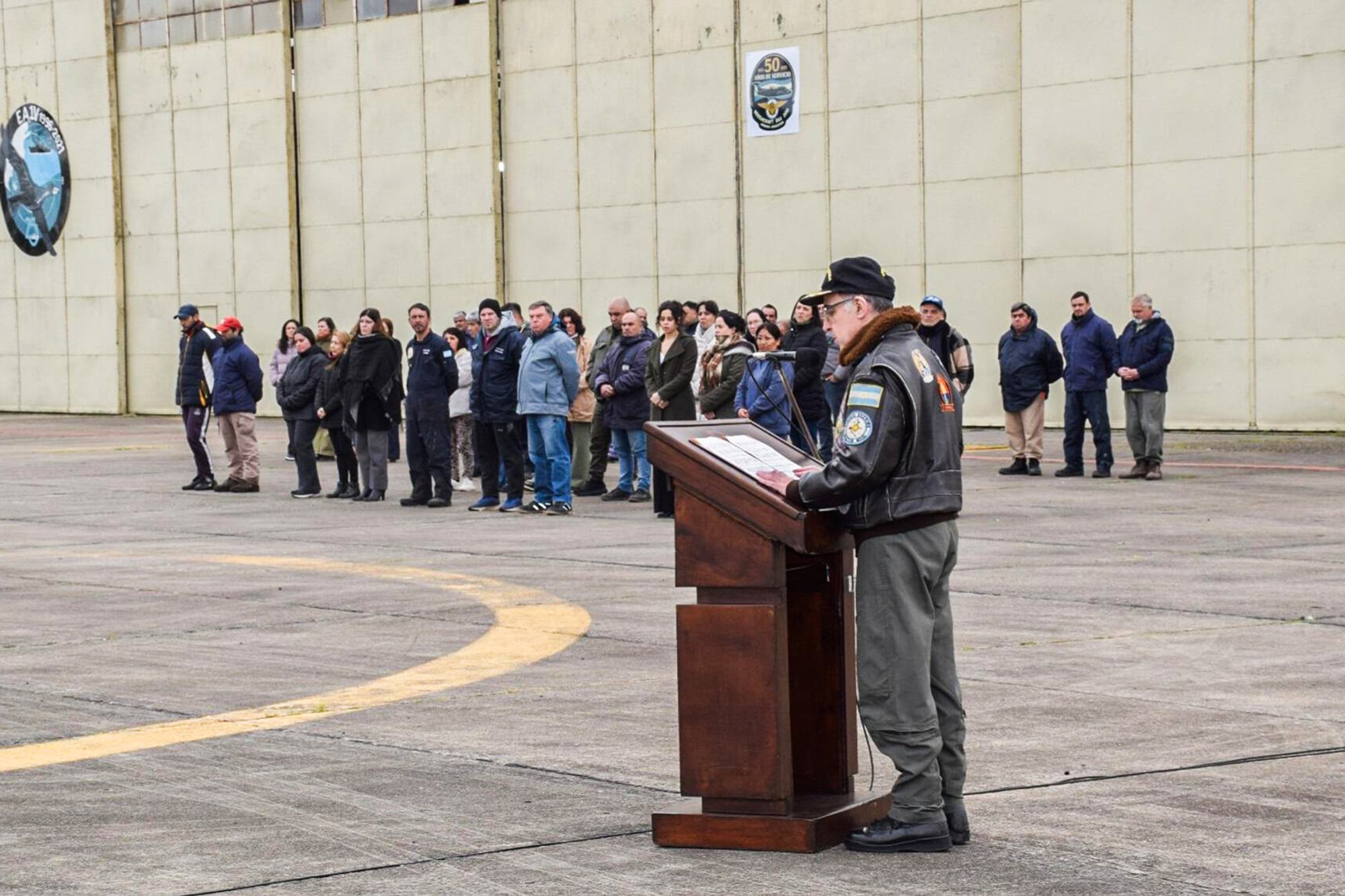 El comandante de Adiestramiento y Alistamiento de la Armada, contraalmirante José Alberto Martí Garro