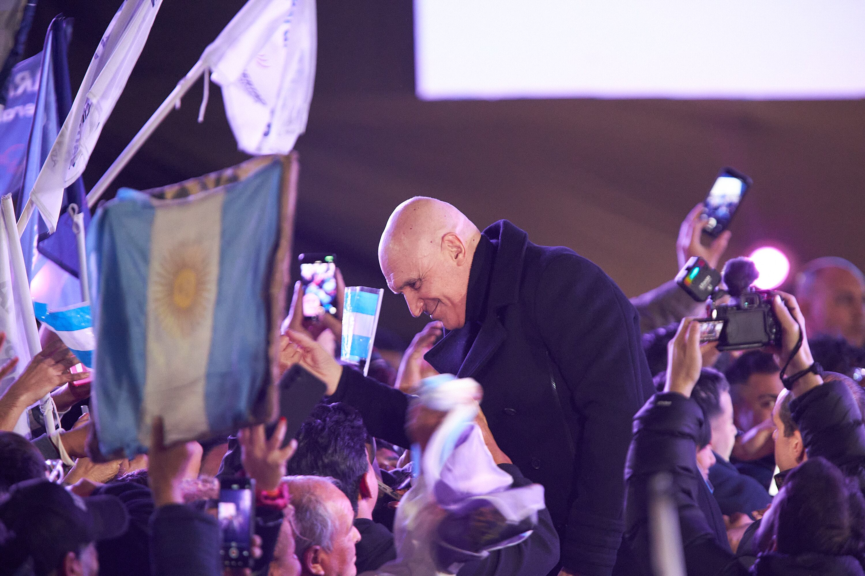 Acto de cierre de campaña del presidente de Argentina, Javier Milei, para la elecciones en la provincia de Buenos Aires en el medio de investigaciones por corrupción.
03/09/2025.