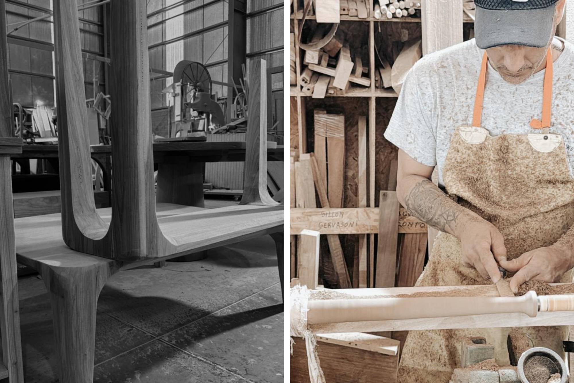 Imágenes de la fábrica de Wood Market en Pacheco.