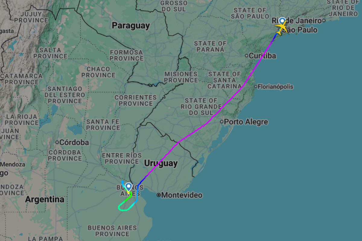 El avión de Ethiopian Airlines partió del aeropuerto de San Pablo con destino a Ezeiza