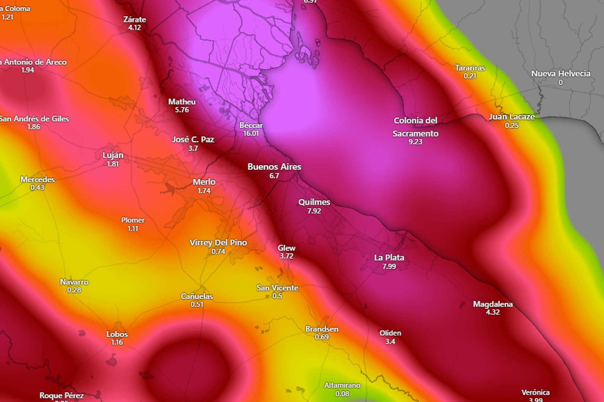Pronóstico de lluvias para CABA y varias ciudades de la provincia de Buenos Aires, este viernes 7 de marzo