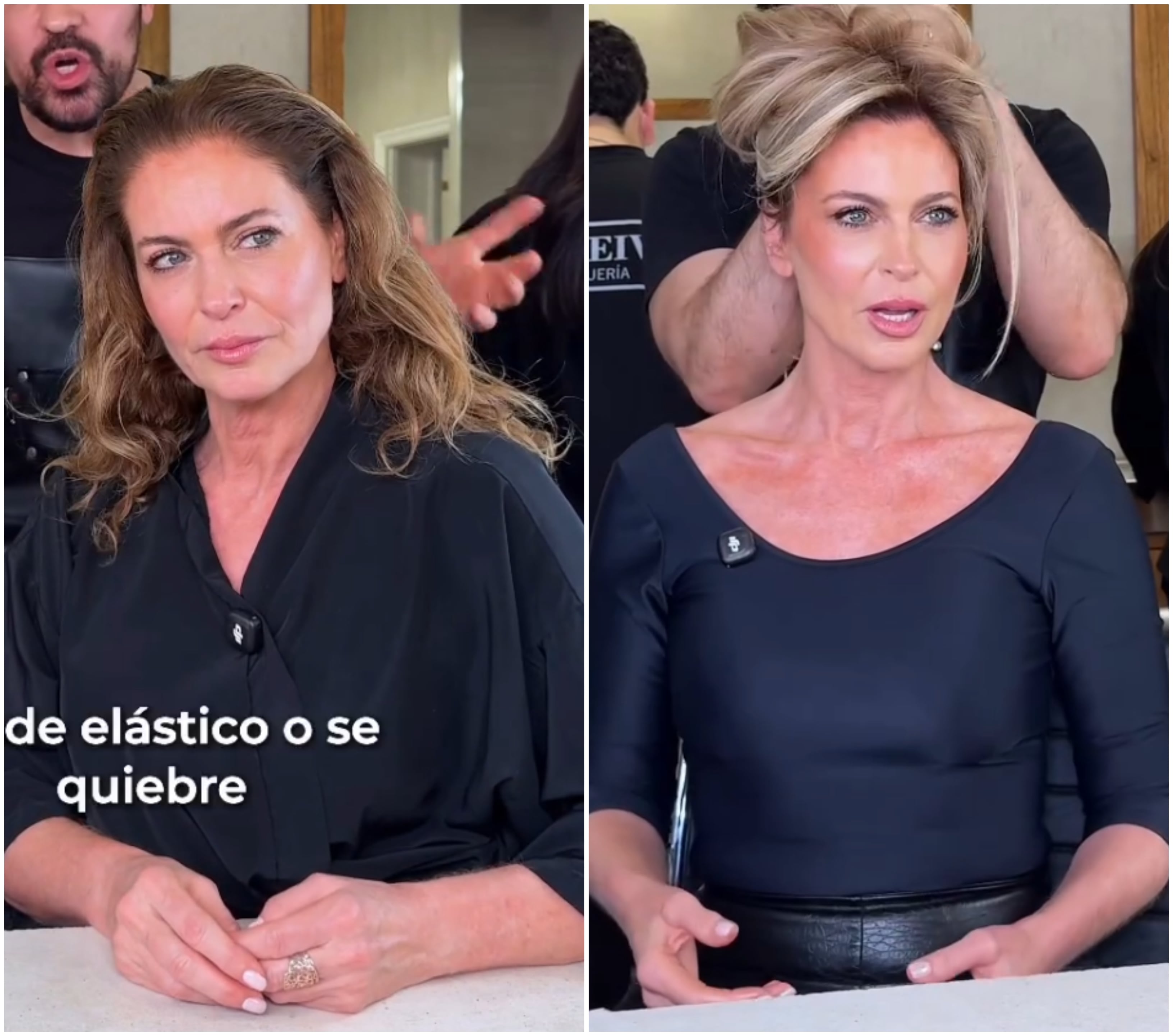 Karina Mazzocco pasó de castaño calro a rubio