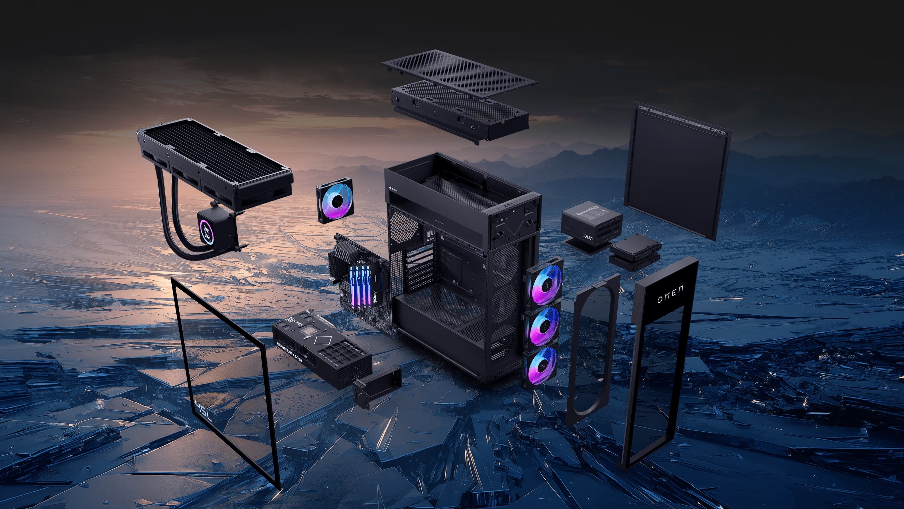 Una PC gamer HyperX OMEN MAX 45L