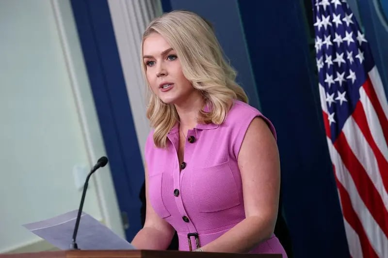 La secretaria de prensa de la Casa Blanca, Karoline Leavitt