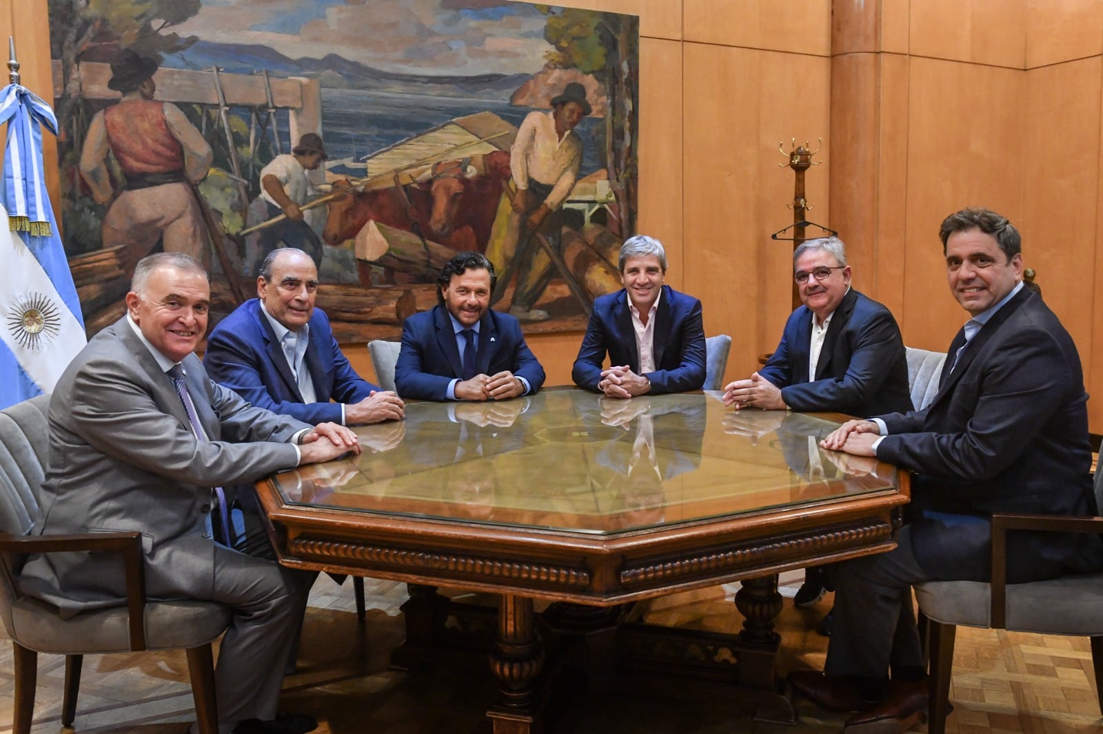 Jaldo, Francos, Sáenz, Caputo, Jalil y Catalán