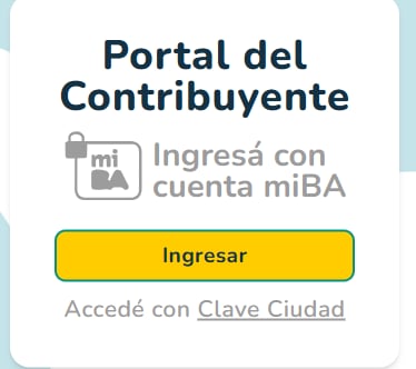 El usuario deberá ingresar al Portal del Contribuyente desde el sitio de AGIP