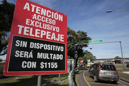 3. El indicador más contundente, muy cerca del peaje, cuando no hay vuelta atrás