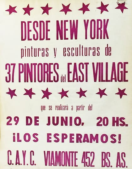 3. Poster de exhibición. CAyC, Buenos Aires, 1984. 100 x 72 cm. Colección Privada, Nuev York. Cortesía Cosmocosa
