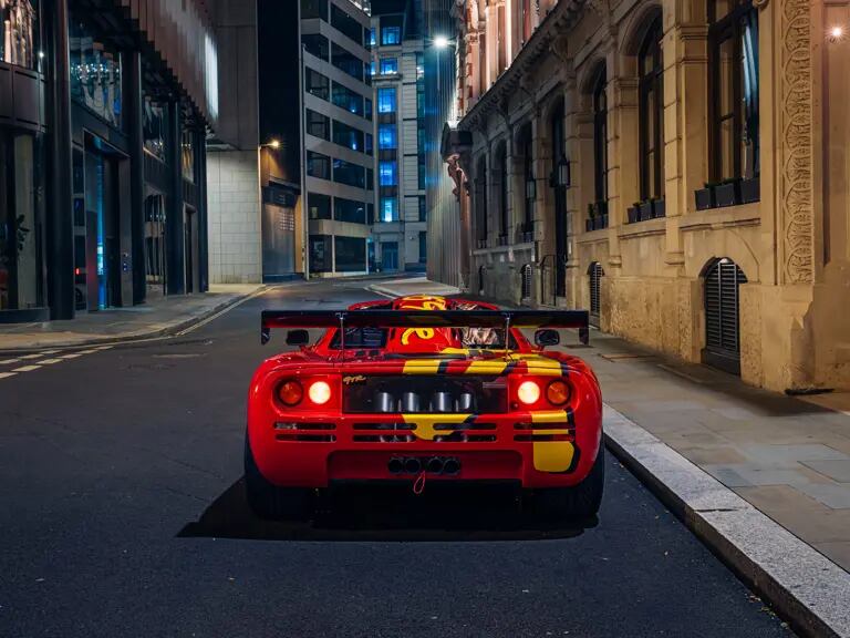 McLaren F1 GTR de 1996 que fue de Nick Mason de Pink Floyd (foto RM Sotheby´s)