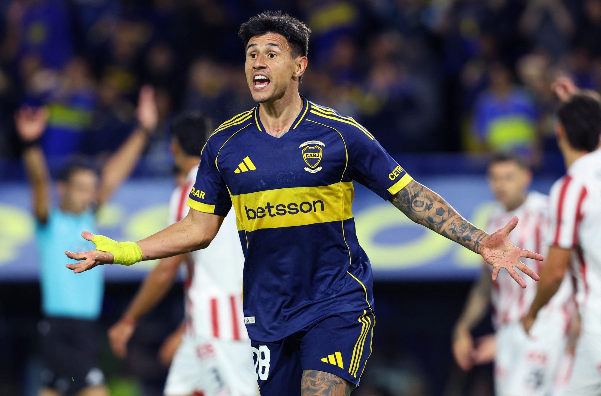Adam Bareiro es el refuerzo de mejor rendimiento de los que llegó a Boca en el último mercado de pases