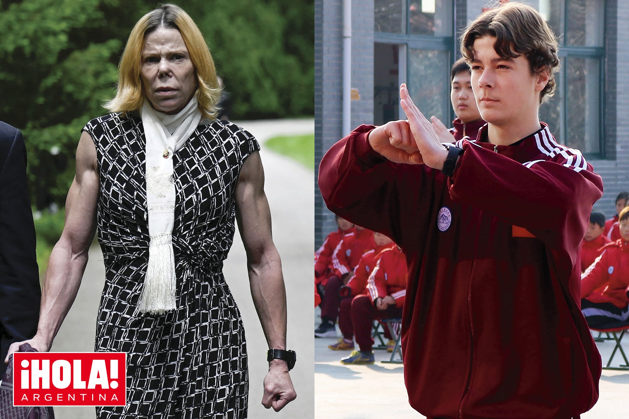 Simeón, el hijo de la “princesa fisicoculturista”, se graduó como guerrero Shaolin en China