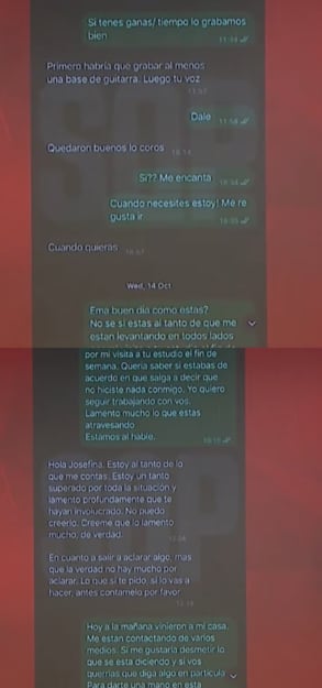 Según contó Yanina Latorre, Julieta Prandi le revisó el celular a su pareja y descubrió el chat (Foto: Captura TV)