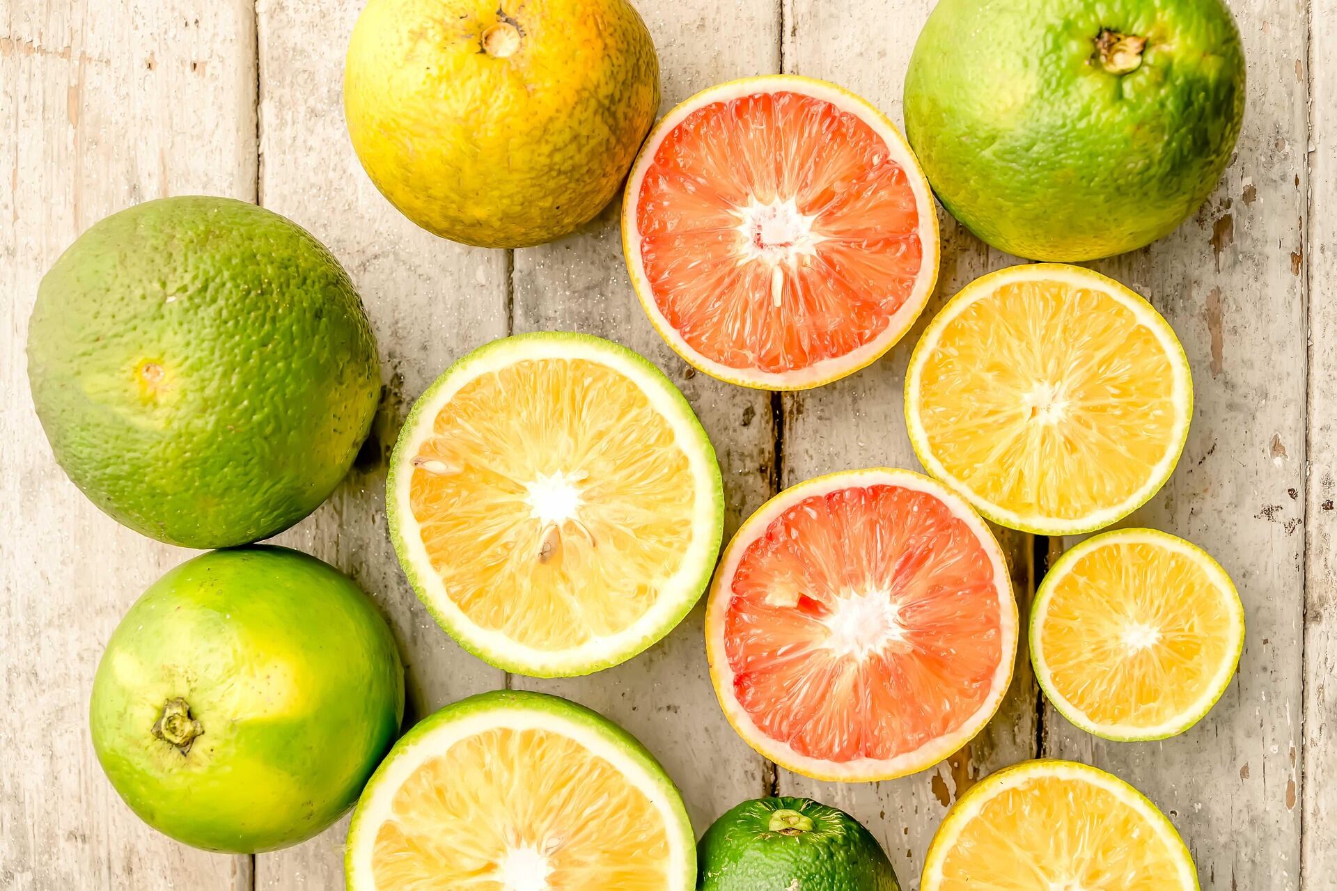 Las frutas cítricas aportan altas dosis de vitamina C