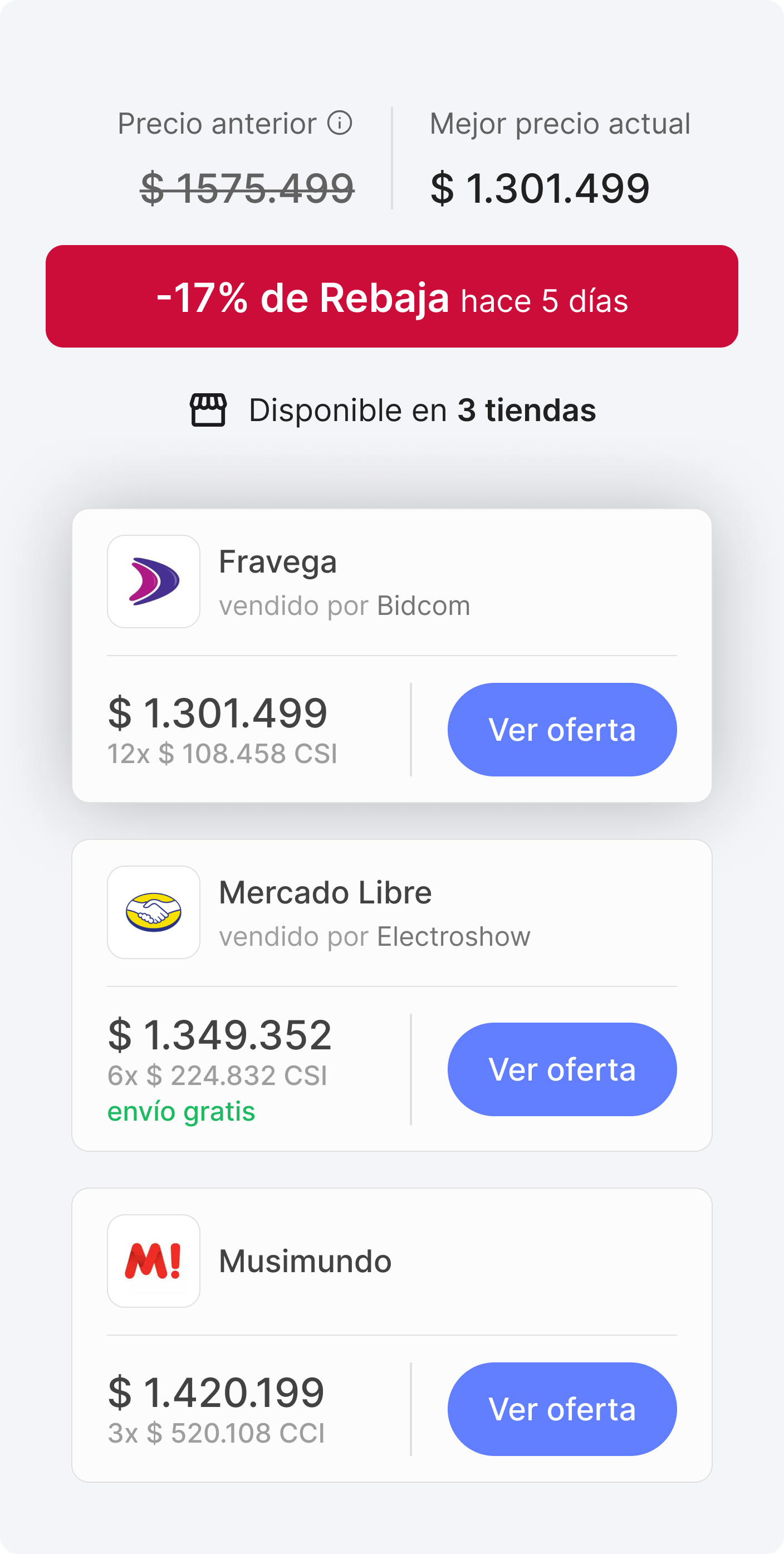 Así se pueden encontrar los decuentos en Precialo durante el Hot Sale 2026