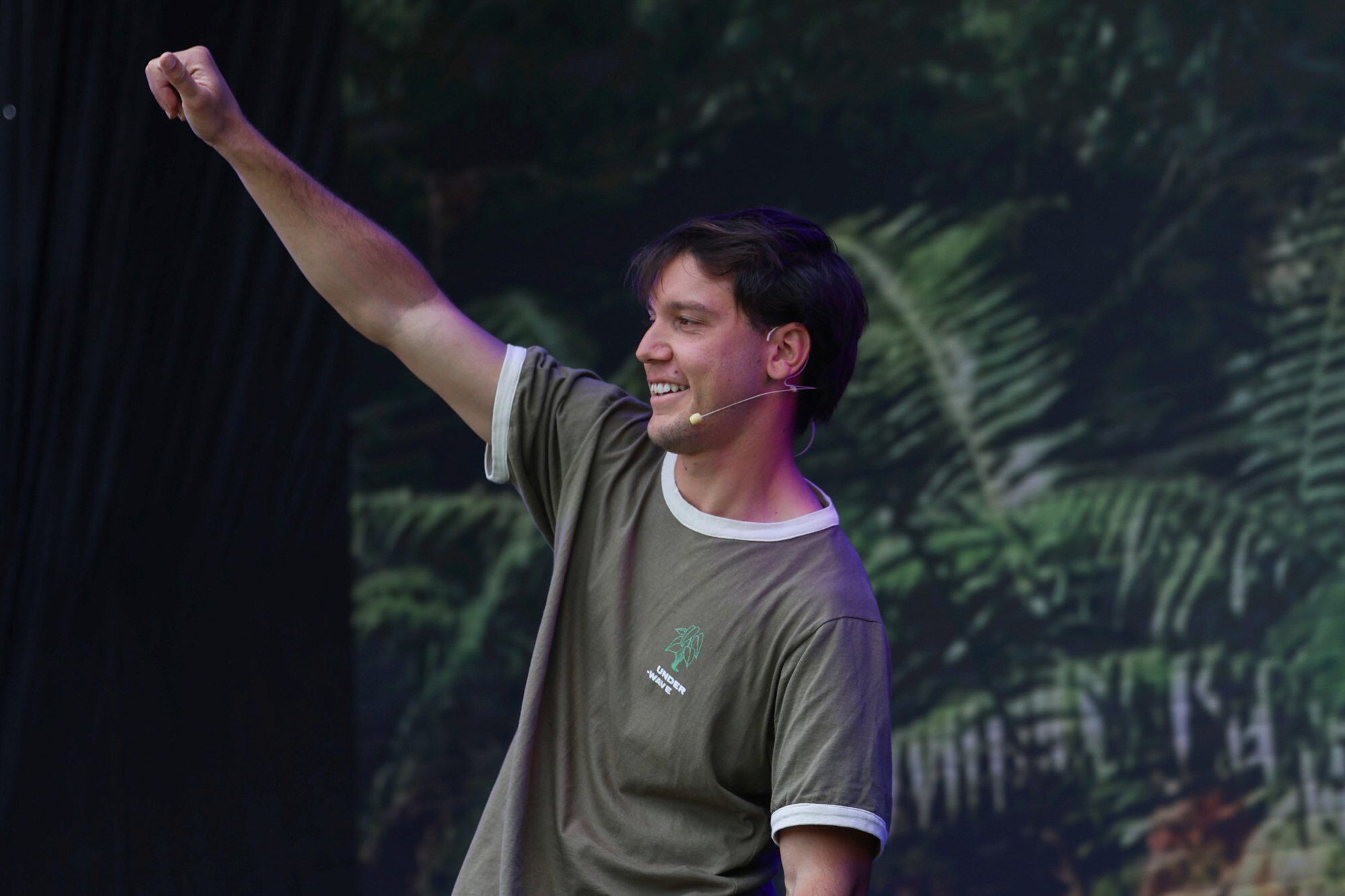 Agus Carmuega enseñó ejercicios de Animal Flow