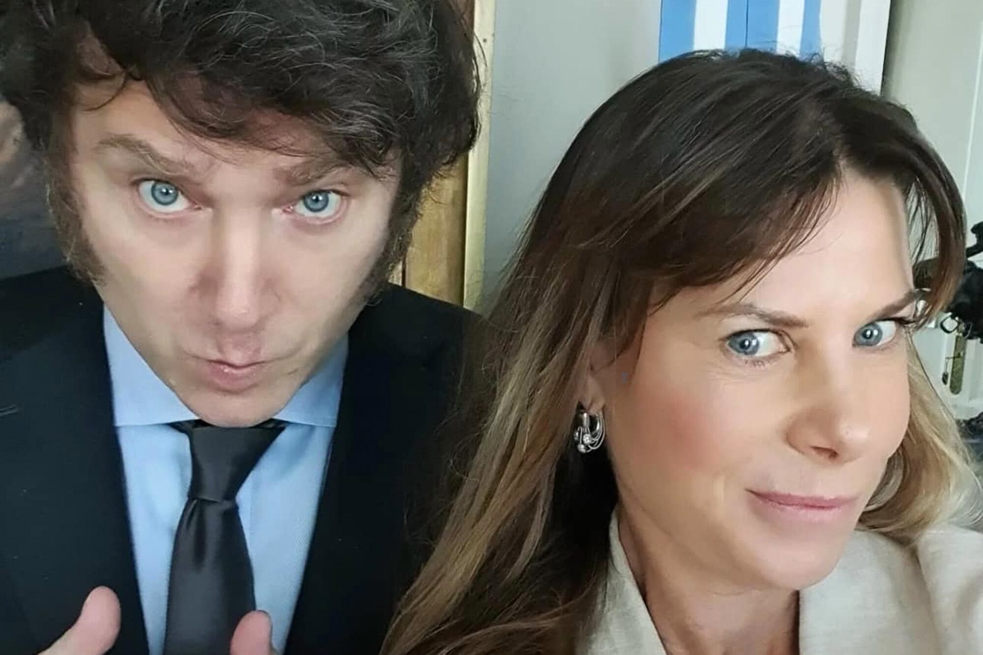 El presidente Javier Milei junto a la candidata a diputad nacional por la provincia de Buenos Aires, Karen Reichardt