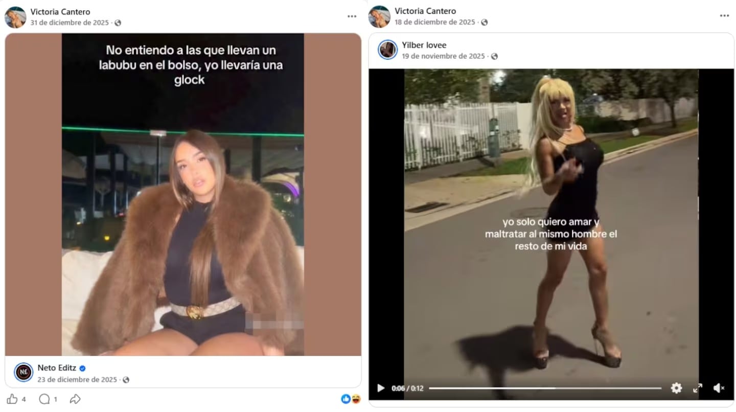 Las alarmantes publicaciones que realizaba Victoria Cantero en su perfil de Facebook
