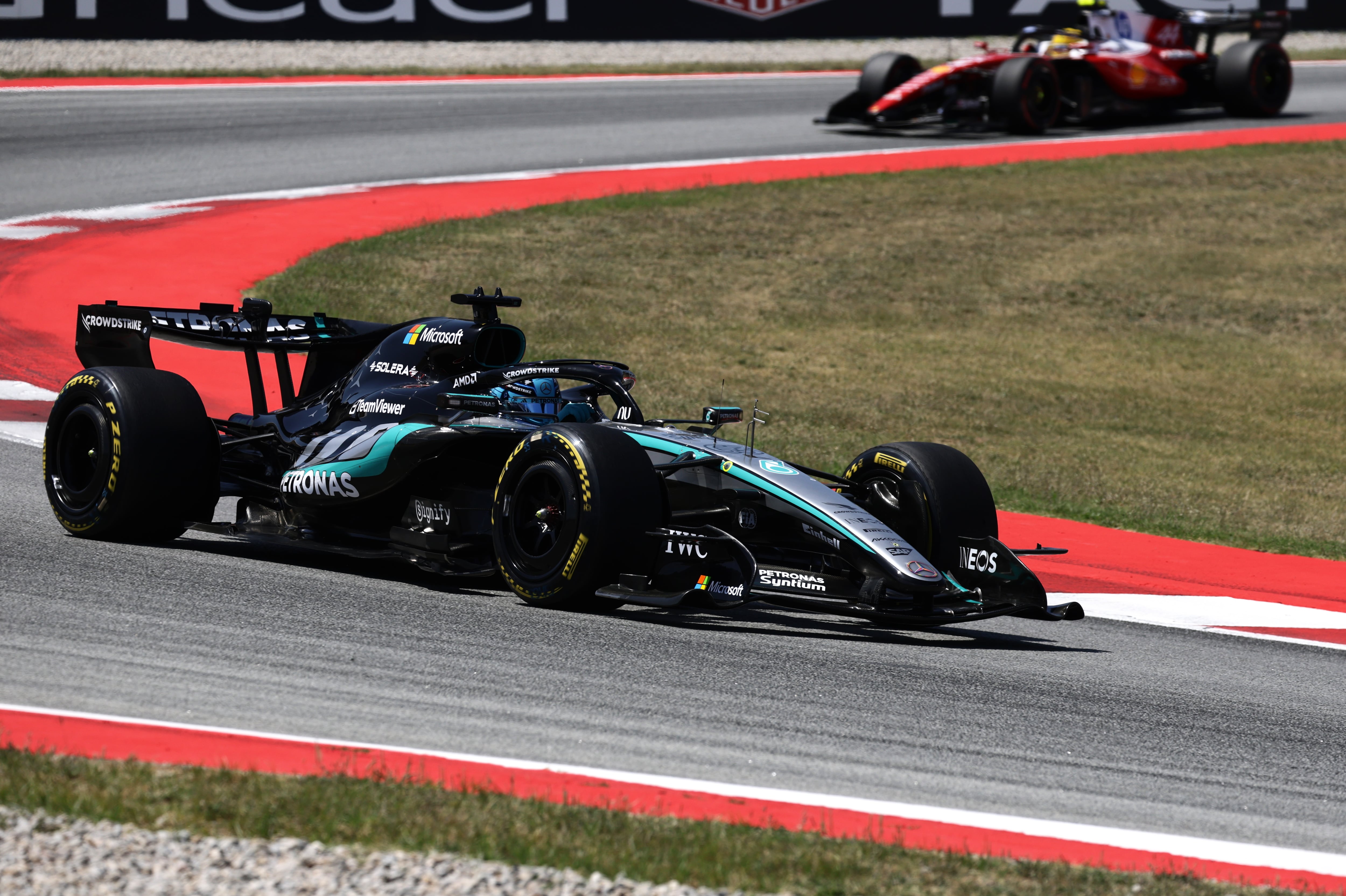 George Russell terminó primero en la tercera práctica de Austria