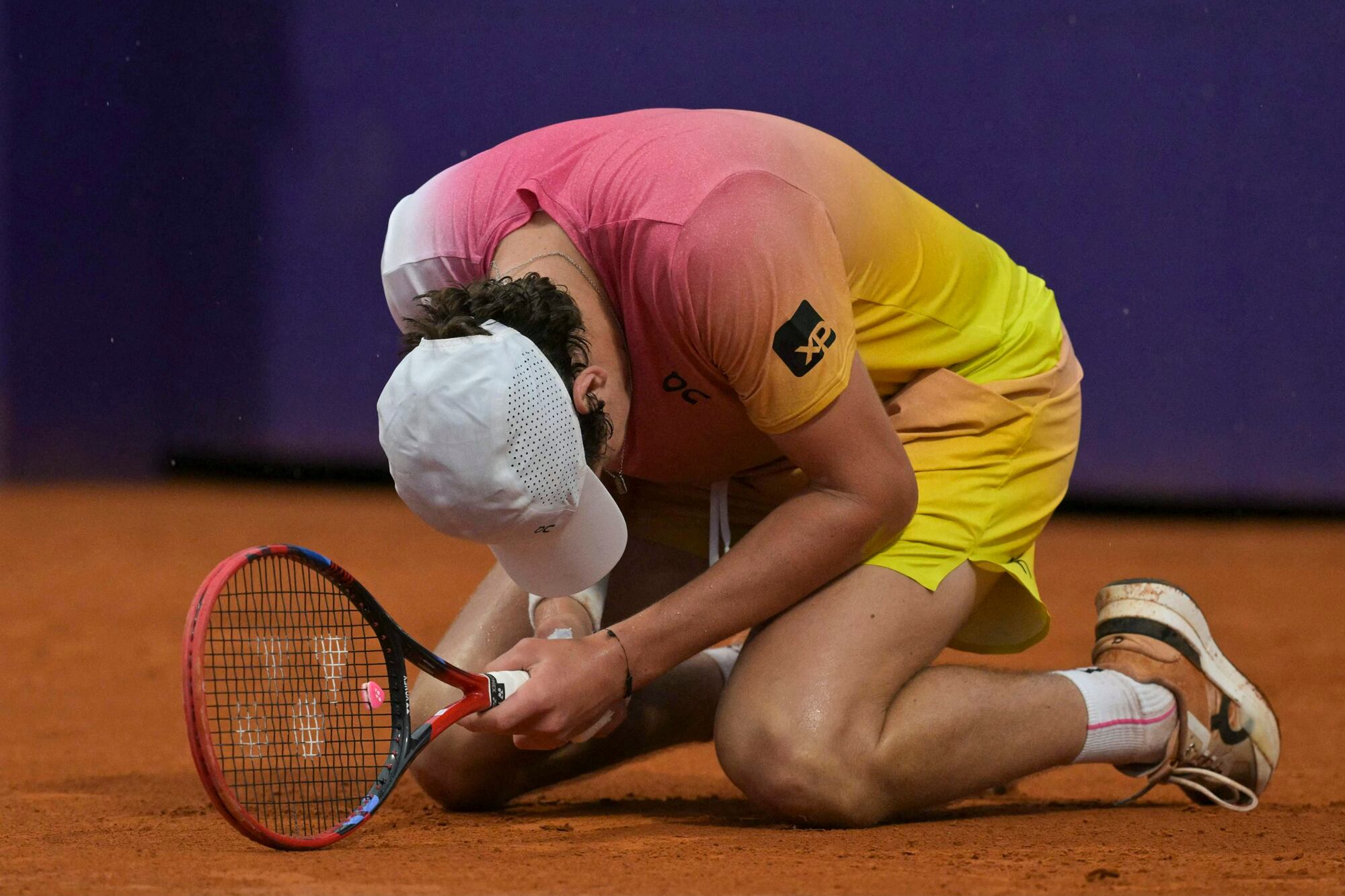 La alegría del brasileño João Fonseca: el joven de 18 años sueña con ganar su primer título ATP