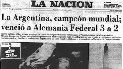 39 de junio de 1986 y el segundo triunfo mundialista, con Maradona en tapa