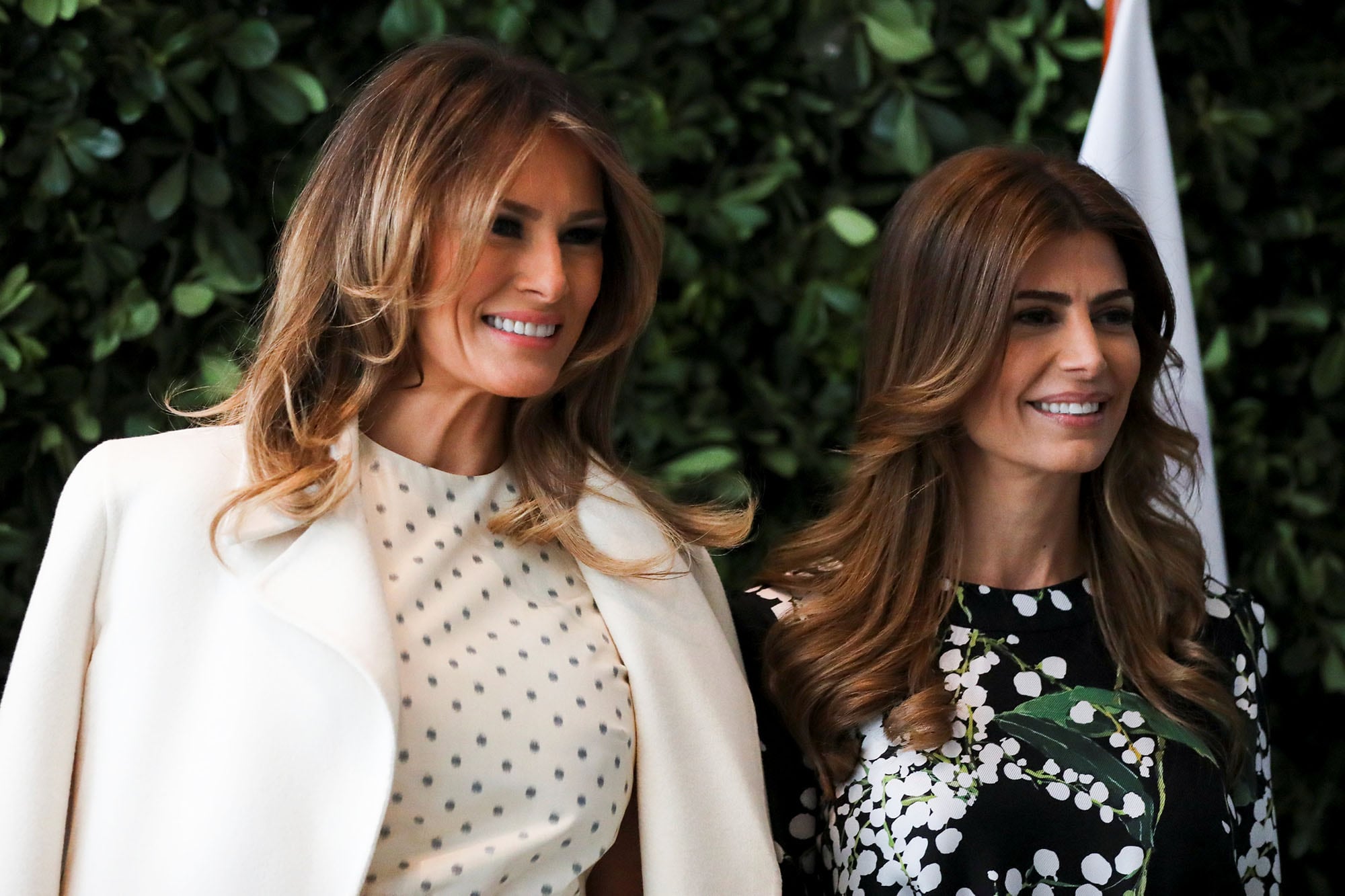 Melania Trump y Juliana Awda en el Malba