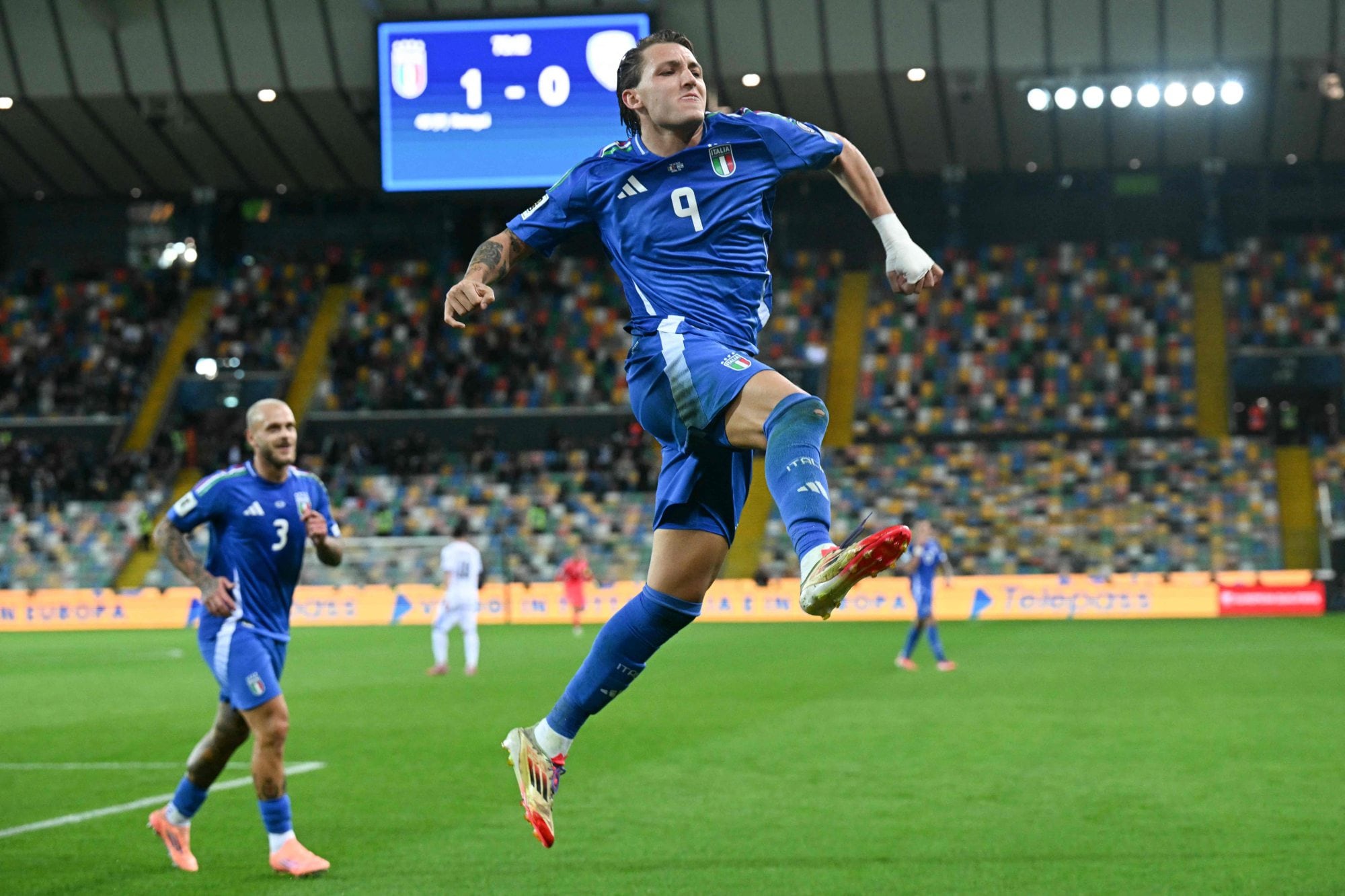 Mateo Retegui hizo dos goles frente a Israel y acumula 11 en la selección italiana, en la que rindió bajo la dirección de Roberto Mancini y lo hace ahora, entrenado por Gennaro Gattuso.
