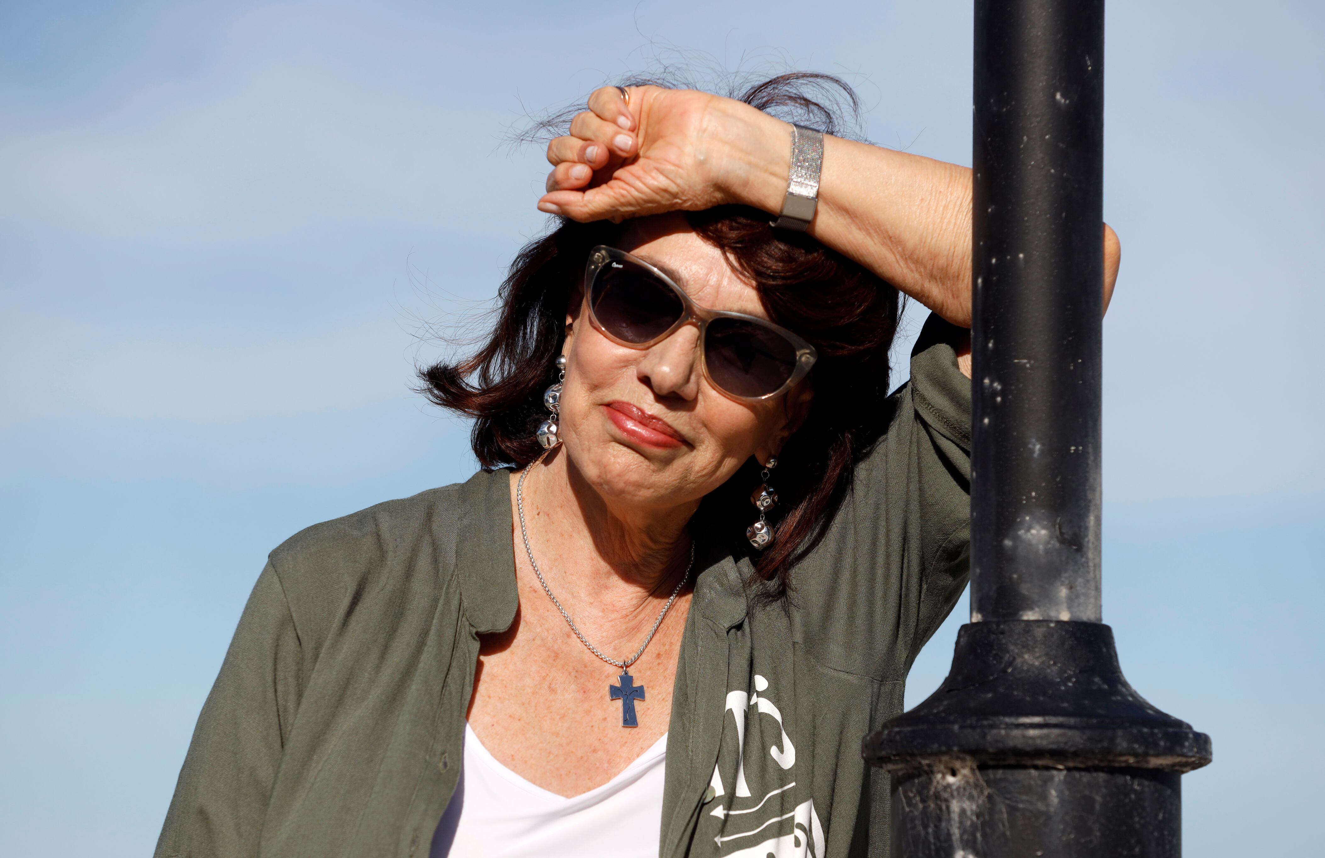 Nora Carpena en enero de este año en Mar del Plata
