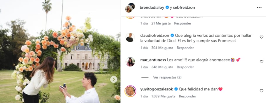 El comentario de Yuyito González en la publicación de su hija: