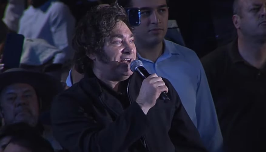 Javier Milei en el Festival de Jesús María