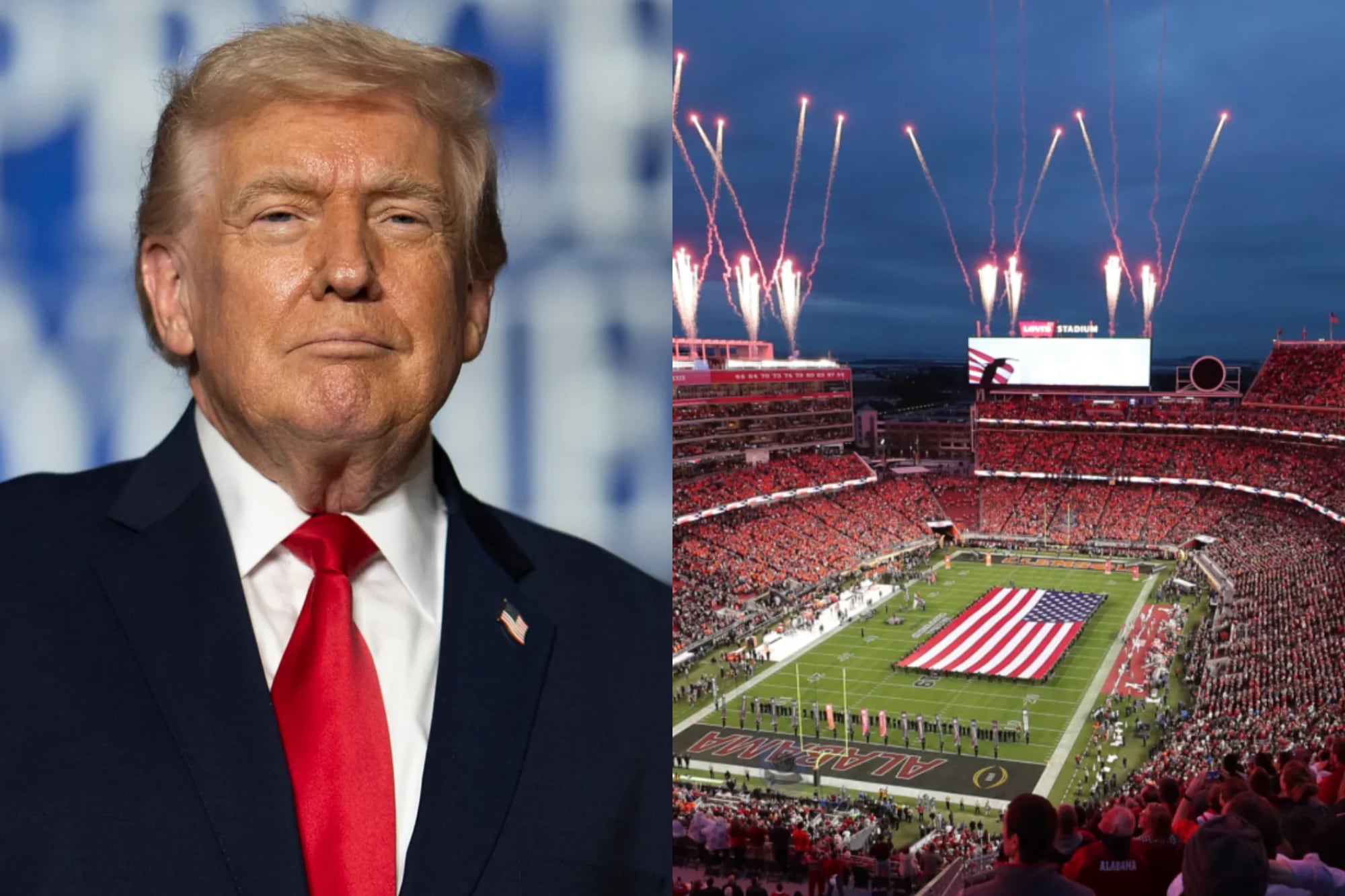 Trump, presente en el Super Bowl de California: el anuncio de un programa con el nombre del presidente