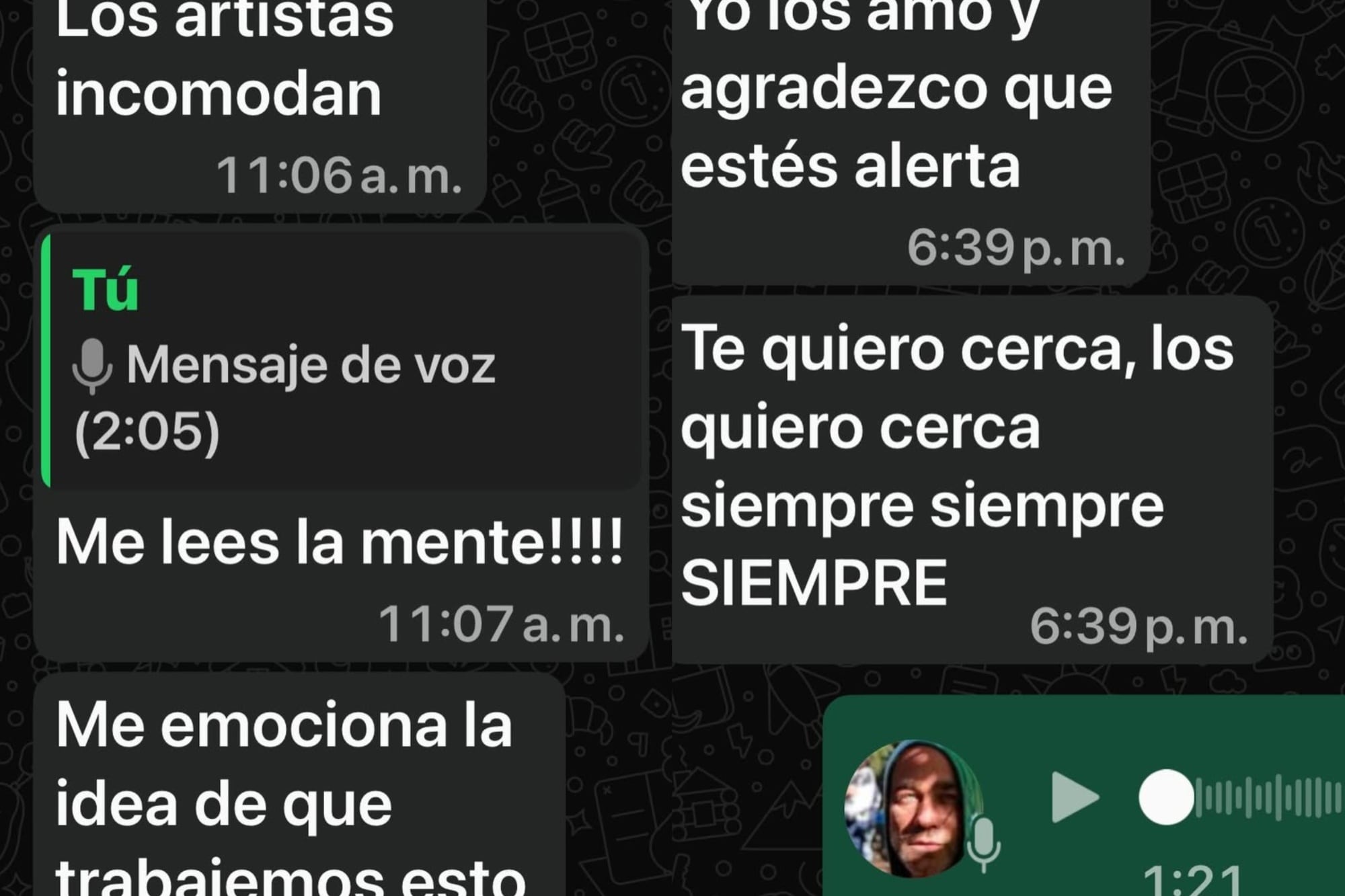 El actor compartió capturas de conversaciones que tuvo con la periodista (Foto: Instagram @gastonpauls22)