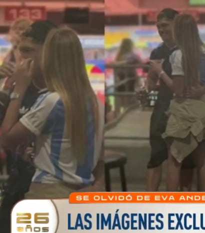 Las imágenes de Ian Lucas junto a Renata, su nueva novia (Foto: Captura TV)