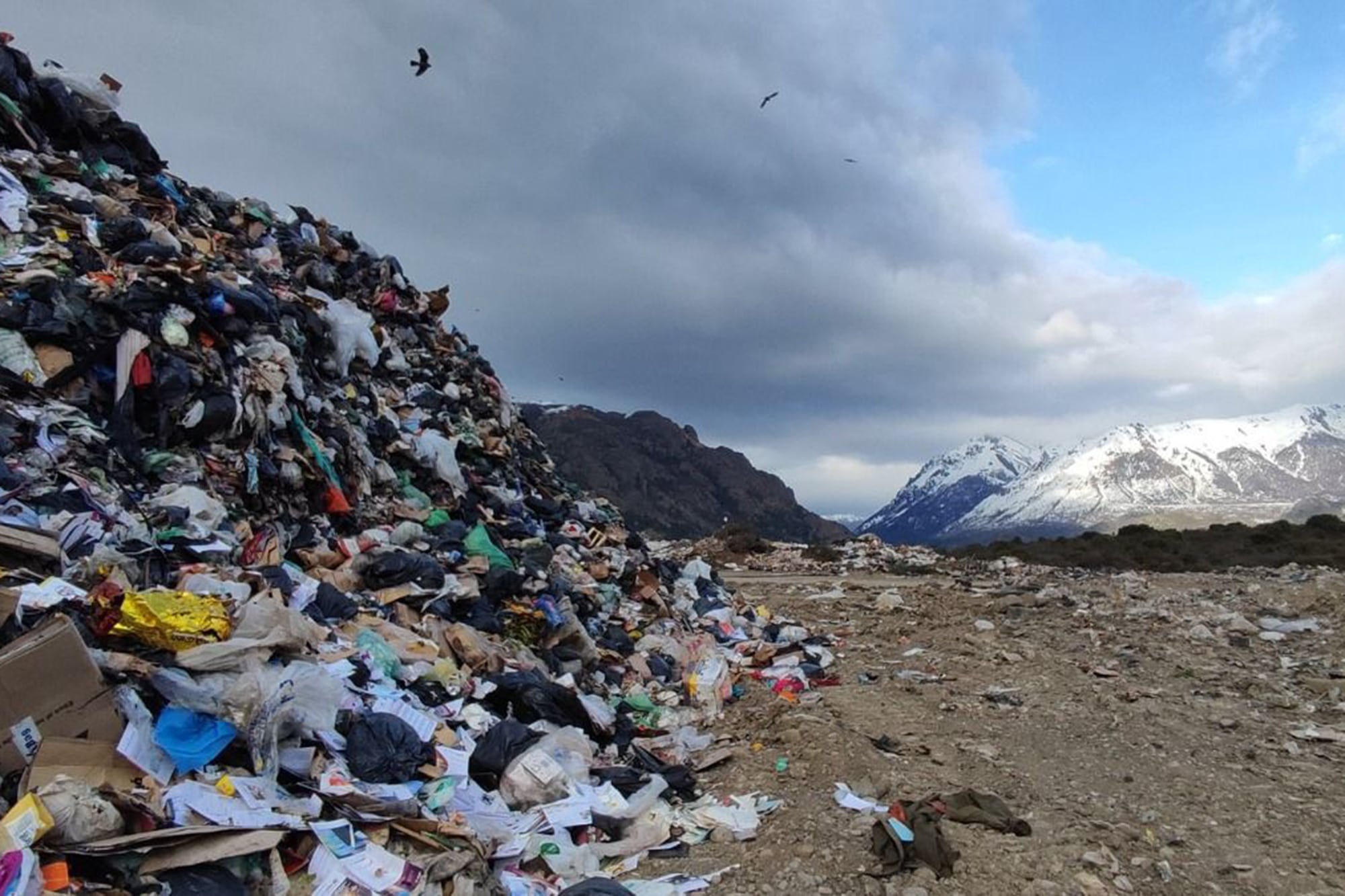 Basural a cielo abierto en Bariloche