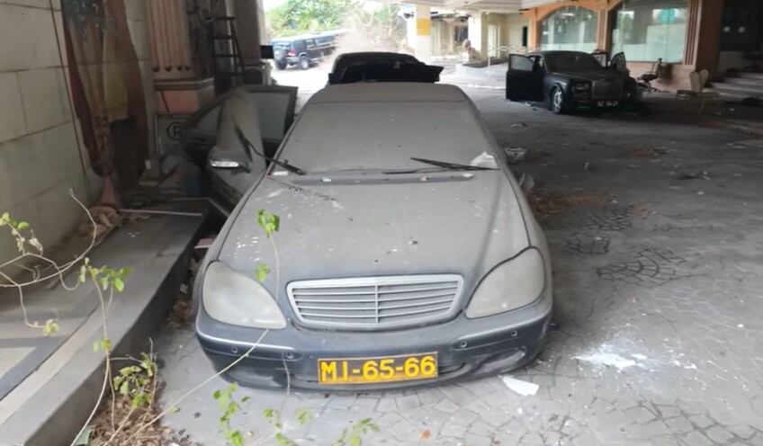 Vista frontal del Mercedes-Benz Clase S
