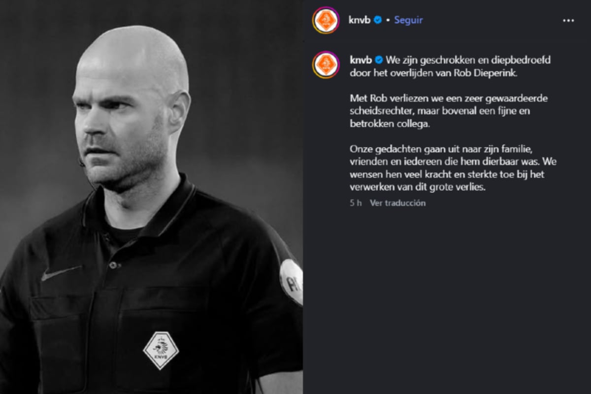 La Real Federación Neerlandesa de Fútbol (KNVB) expresó su profunda consternación por el deceso de Dieperink