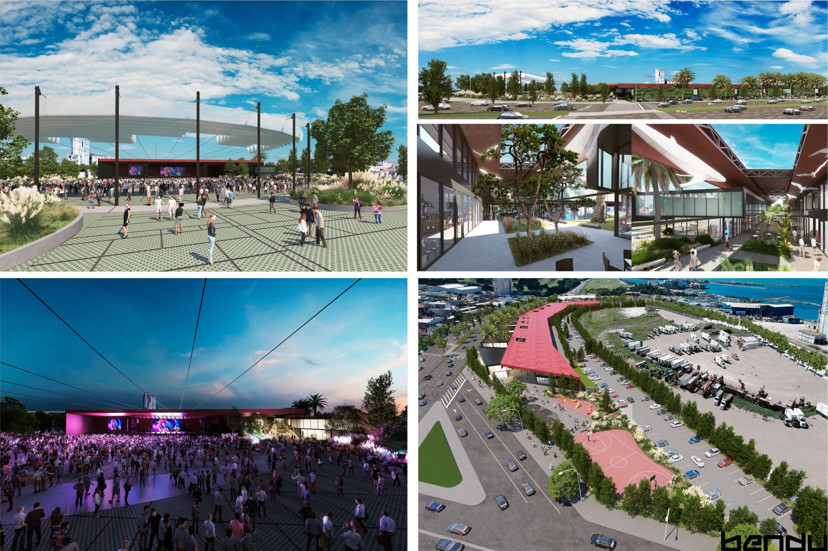 Renders del proyectado complejo comercial y cultural Bendu