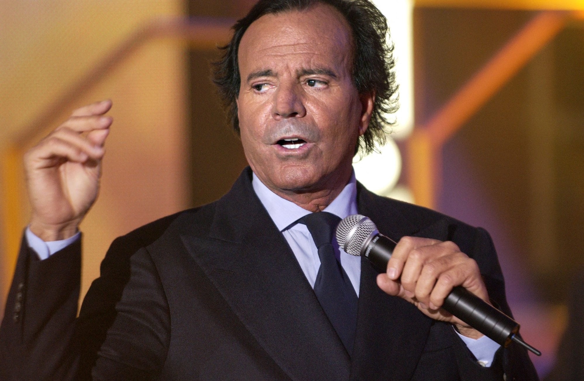 El cantante español Julio Iglesias