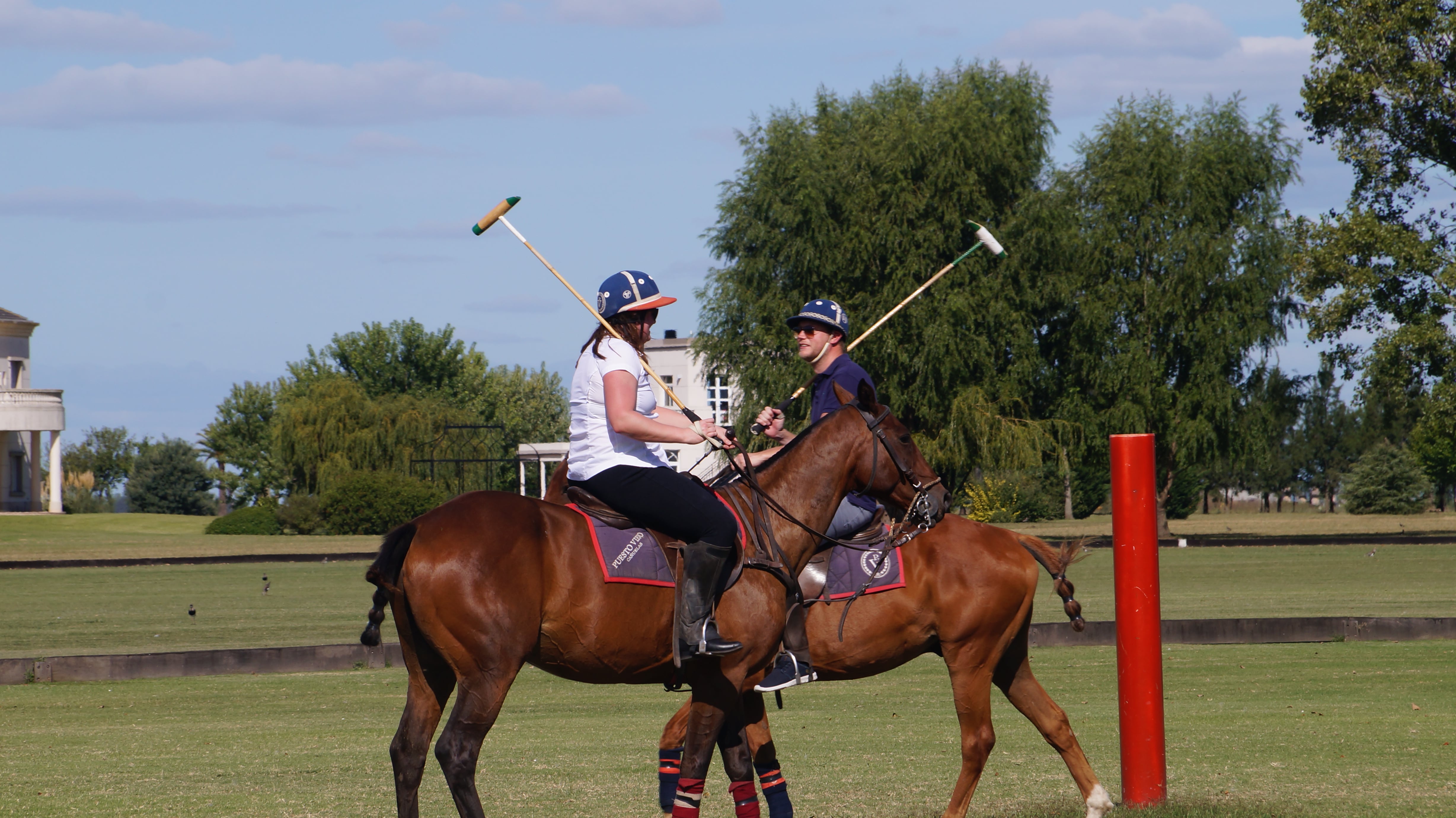 Clases de polo en la estancia Puesto Viejo