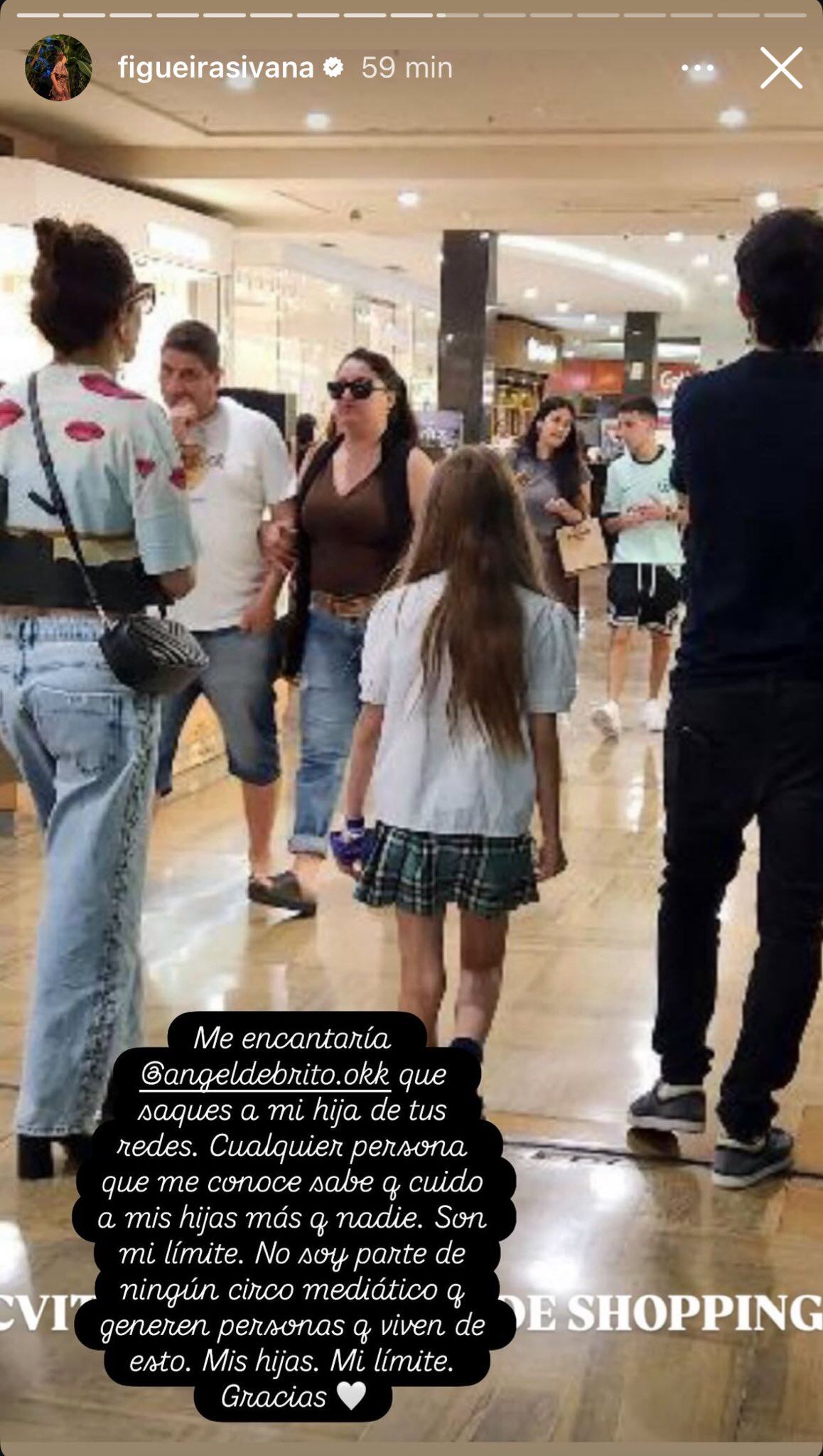 Ivana Figueiras solicita que no se difundan imagenes de sus hijas