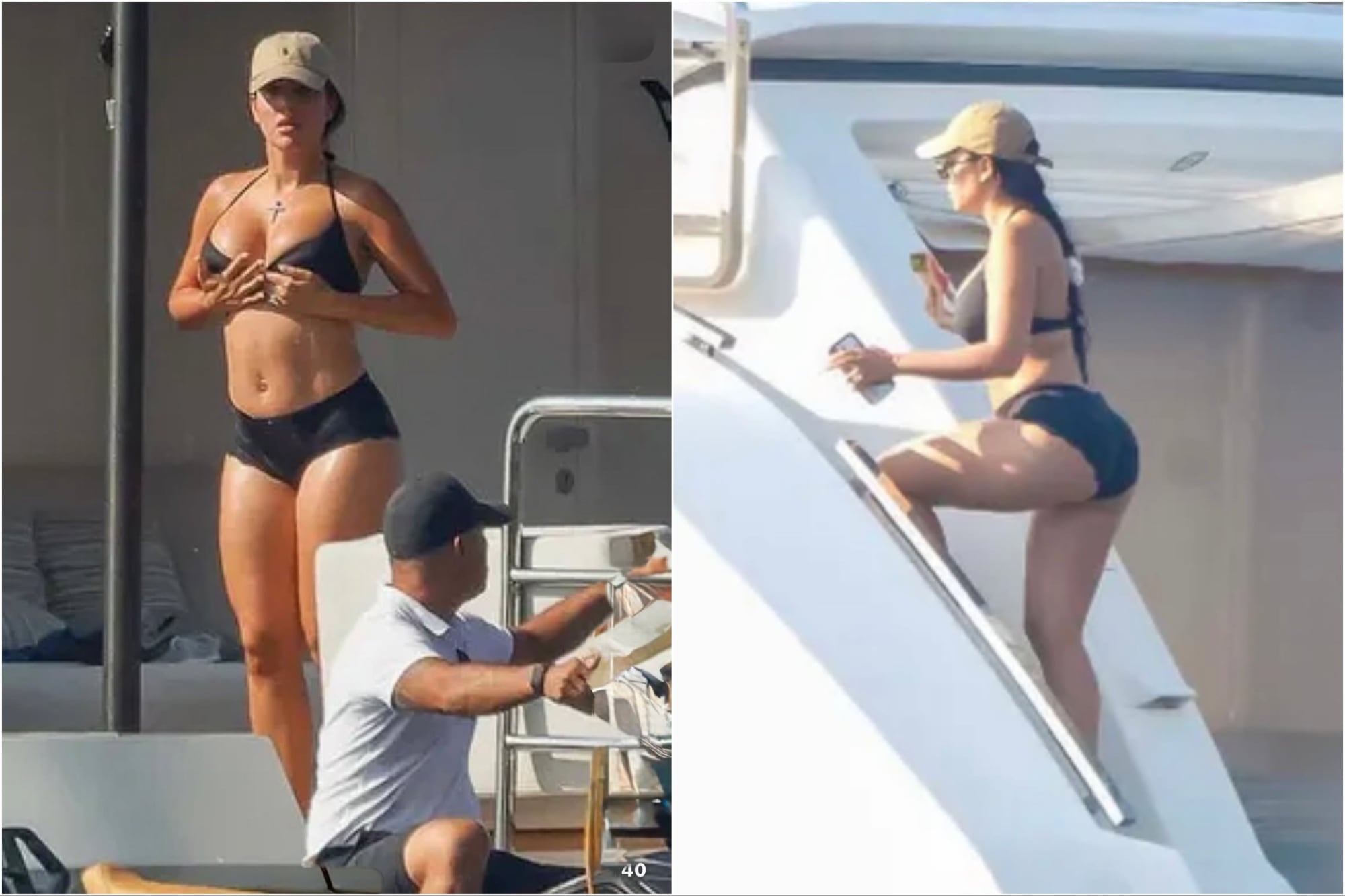 Georgina compartió las fotos que usaron cuando criticaron su cuerpo