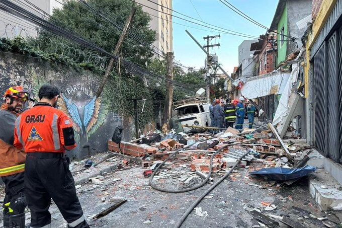 Una explosión por una fuga de gas en San Pablo dejó al menos un muerto y destruyó 35 viviendas