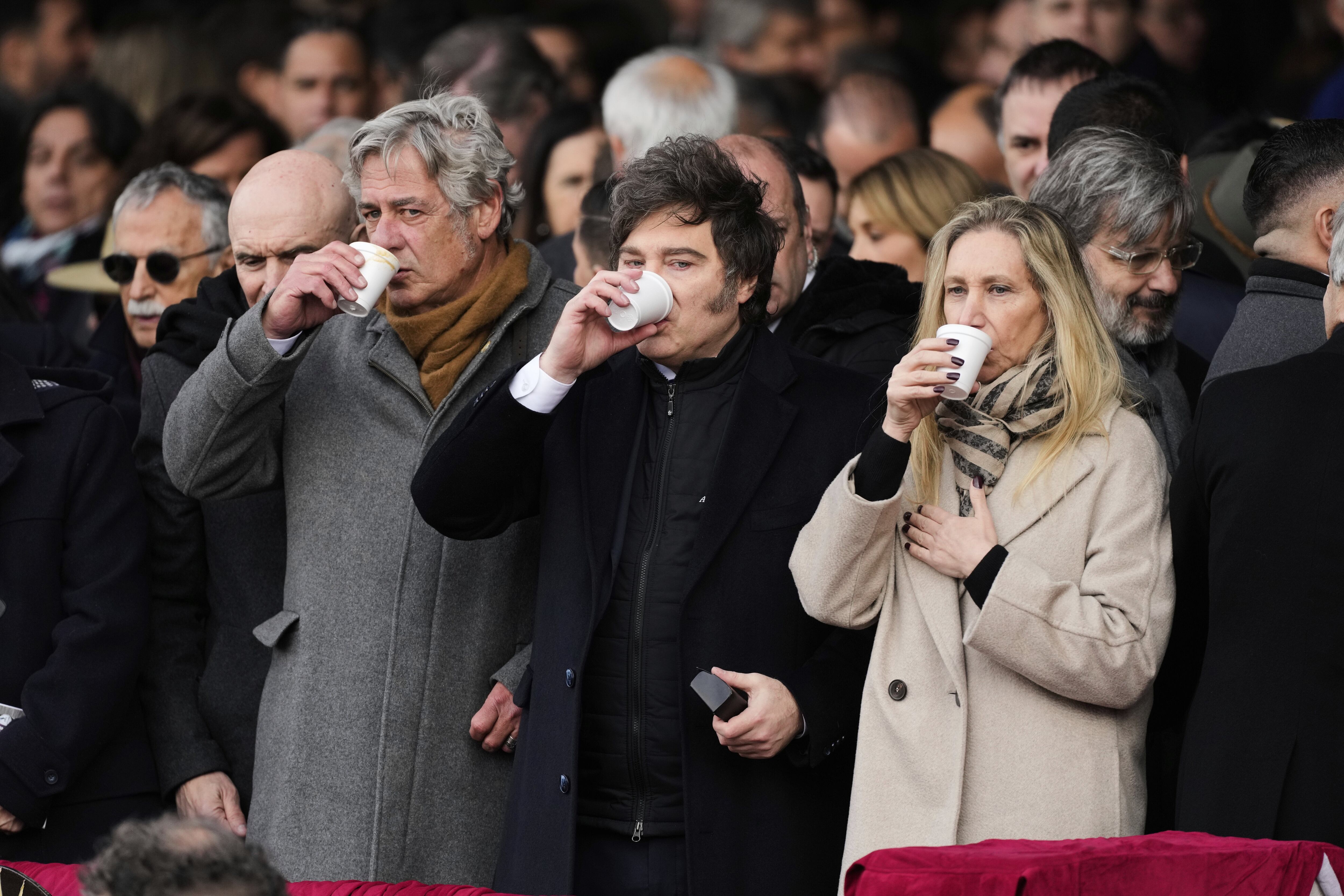 El Presidente en su última visita al predio de La Rural