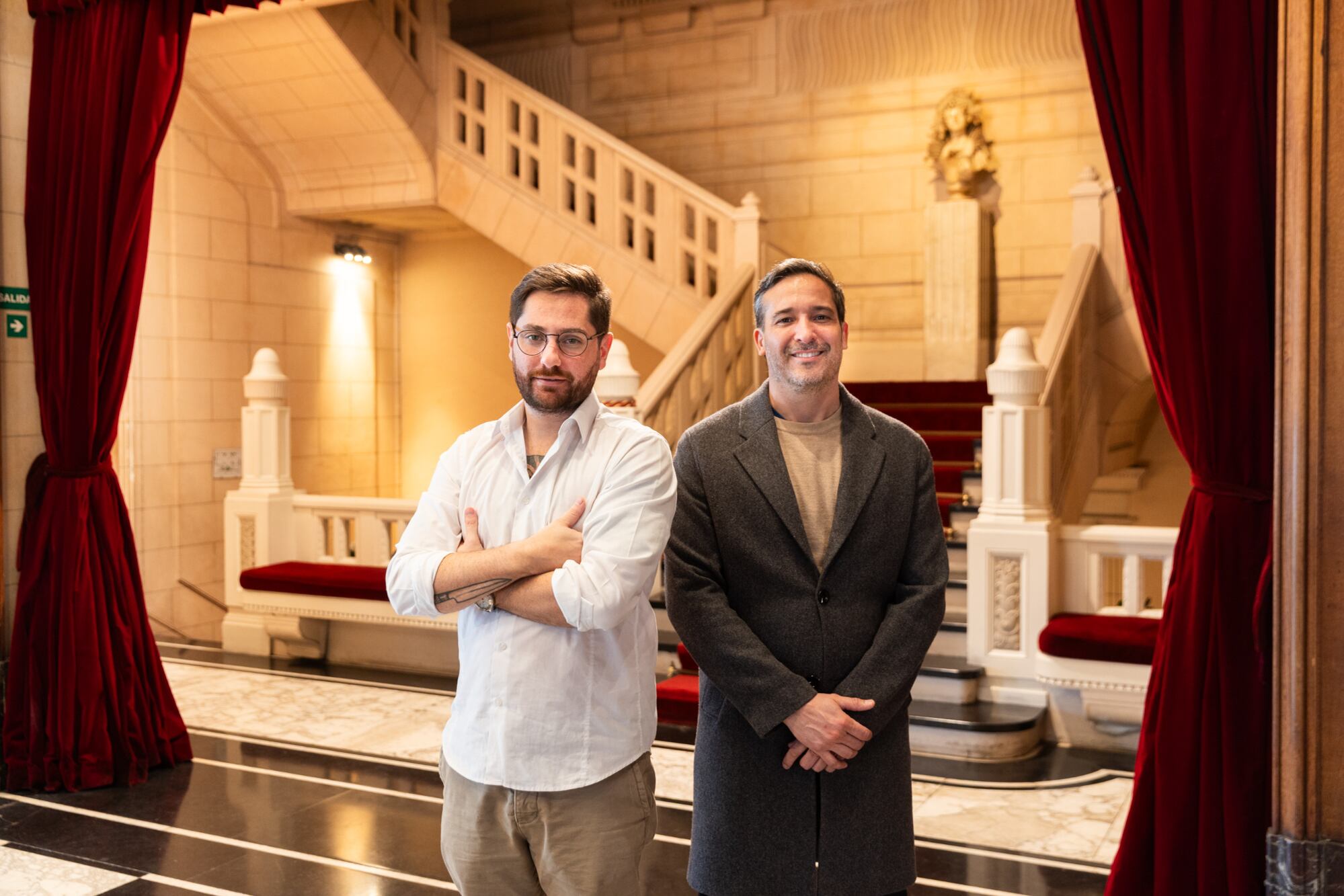 Santiago Chittaro y Pablo Ávila, dos de los socios detrás de la reapertura del Palacio Basavilbaso