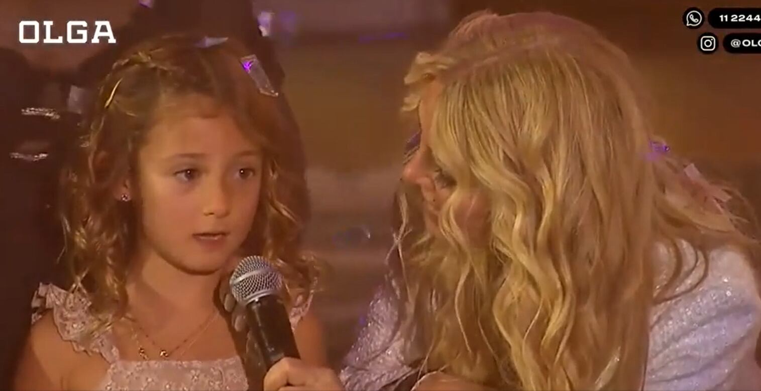 La pequeña participó el año pasado en el homenaje a su abuela y cantó algunas canciones con ella (Foto: Captura Olga)