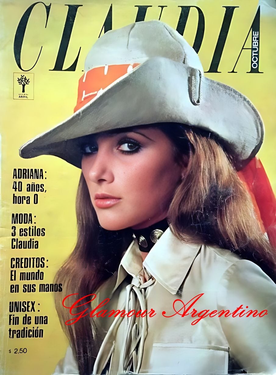 La ya extinta revista Claudia supo tenerla a Angelika Perrone en la tapa. Crédito: Glamour Argentino