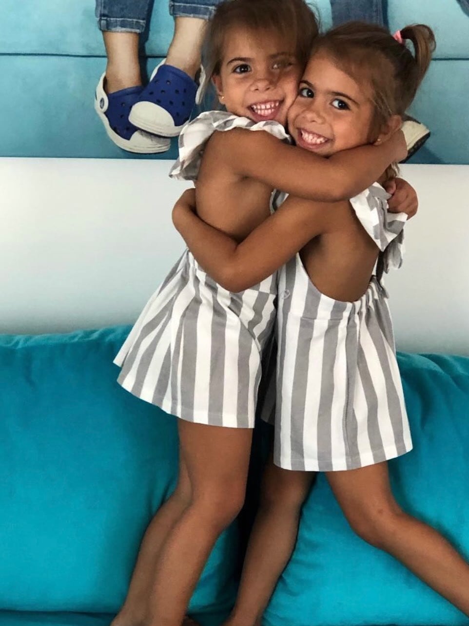 Las fotos de las nenas de pequeñas enternecieron a todos en redes sociales (Foto: Instagram/cinthia_fernandez_)