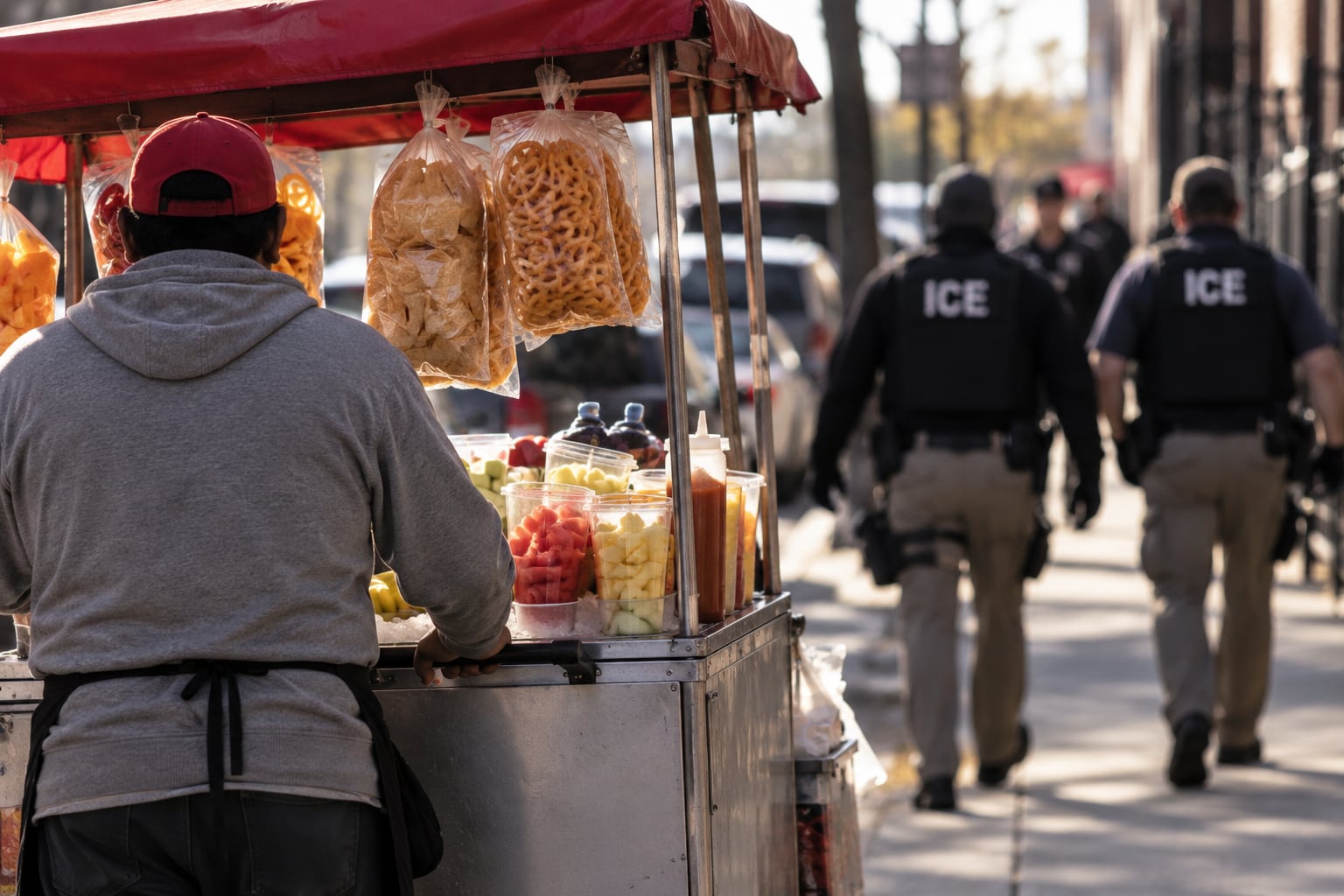 ICE en Chicago: el caso del vendedor ambulante que paga impuestos y pierde días de trabajo por miedo a las redadas
