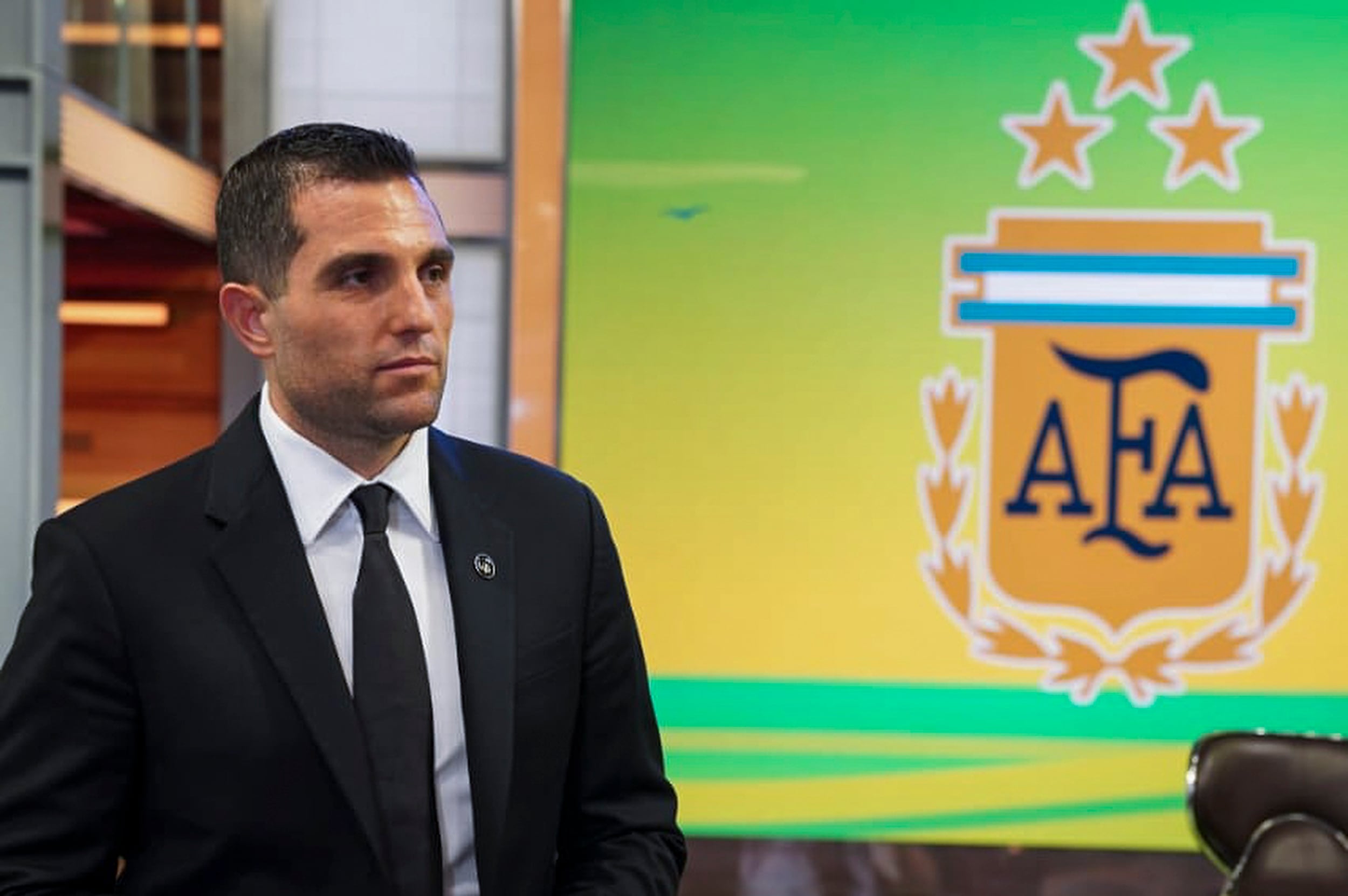 El máximo responsable del área Comercial y Marketing de la AFA, Leandro Petersen.