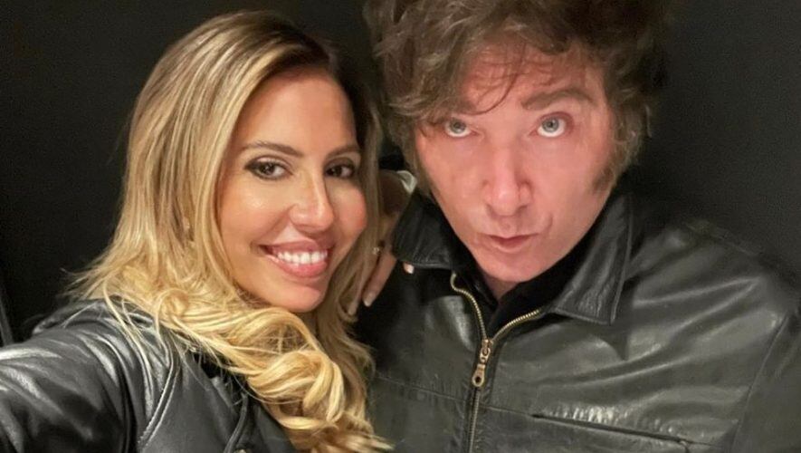 La diputada nacional Romina Diez y el presidente Javier Milei